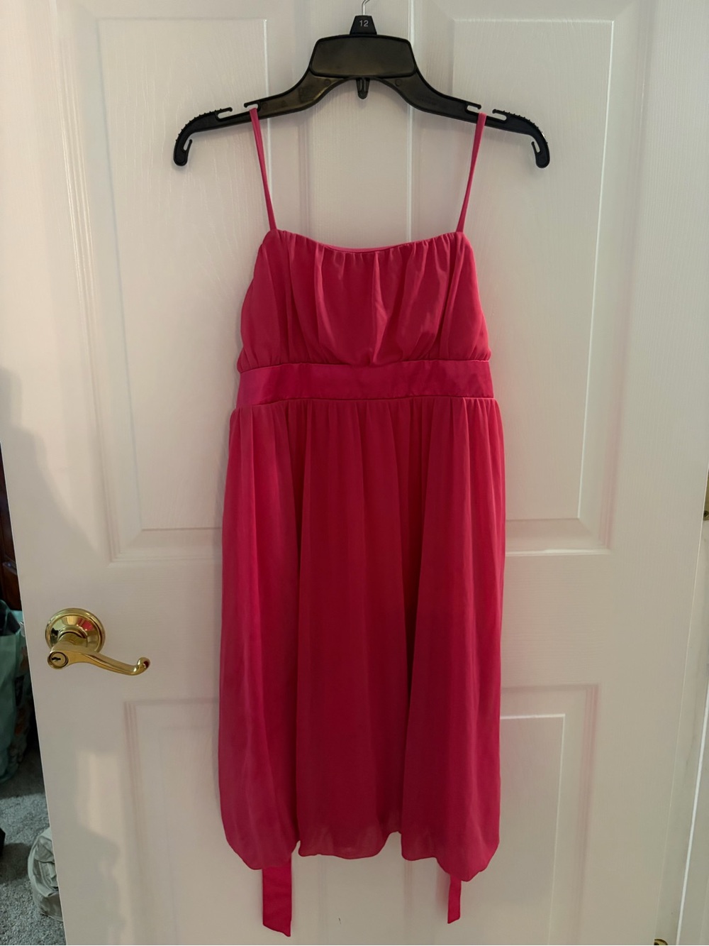 Byer California Hot Pink Spaghetti-Strap Party Dress